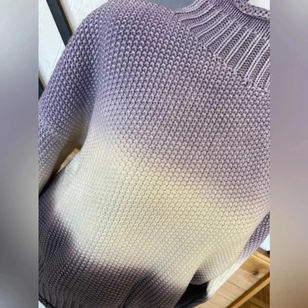 purple women’s sweater by she and sky size medium - Picture 8 of 10